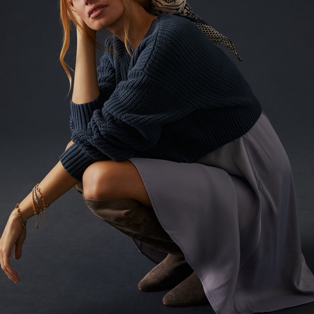 Anthropologie sweater and dress combo